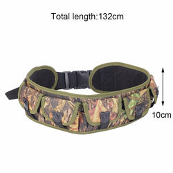 Hunting Shotshell Reload Holder Molle Waist Pouch 12/20 Gauge Cartridge 30 Rounds Ammo Bandolier Belt With Seven Pockets - Canada Outdoors