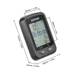 IGPSPORT GPS Computer IGS20E Waterproof IPX6 Wireless Speedometer Wireless Computer Cycling Odometer with S60 Mount - Canada Outdoors