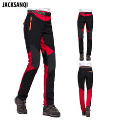 JACKSANQI Women's Winter Fleece Softshell Pants Thermal Waterproof Outdoor Sports Trekking Skiing Camping Female Trousers RA032 - Canada Outdoors