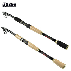 K8356 99% Carbon Lure Fishing Rod 1.8M 2.1M 2.4M 2.7M Portable Telescopic Spinning Fishing Hand Pole Carbon Fiber Casting Rod - Canada Outdoors