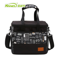 KinNet Cooler bag five ice pack Thermal insulation bag Fabric of Oxford aluminum foil liner 12L portable fresh-keeping Lunch bag - Canada Outdoors