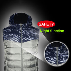 LAMBDA 2019 New Men Women Electric Heated Vest Heating Waistcoat Thermal Warm Clothing Feather Hot Sale Winter Jacket Hat - Canada Outdoors