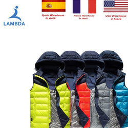 LAMBDA 2019 New Men Women Electric Heated Vest Heating Waistcoat Thermal Warm Clothing Feather Hot Sale Winter Jacket Hat - Canada Outdoors