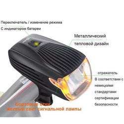 LED Flashlight Smart Bicycle Light Set USB Rechargeable Handlebar Bike Lights Waterproof Front Headlight Bike Accessories - Canada Outdoors
