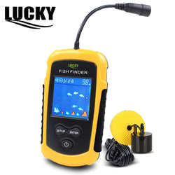 LUCKY Portable fish finder Colors Display depth sonar Sounder Alarm Transducer Fishfinder 0.7-100m fishing echo sounder - Canada Outdoors
