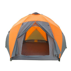 Large camping tent 5 - 8 person garden tent Double layer Three doors outdoor tents for family camping travel 330*380*195cm - Canada Outdoors