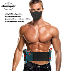 Left Right Hand Tactical Concealed Belly Band Gun Holster adjustable Pistol Holsters Fits all Pistol universal guns case - Canada Outdoors