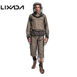 Lixada Outdoor Fishing Vest Adventure Anti-mosquito Anti-bee Clothing Perspective Suits Fly fishing clothes +socks+Pants+mitts - Canada Outdoors