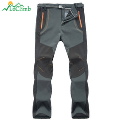 LoClimb Men Women Winter Camping Hiking Pants Outdoor Sport Softshell Warm Fleece Trousers Trekking Waterproof Ski Pants,AM110 - Canada Outdoors