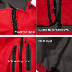 LoClimb Men's Spring/Autumn Softshell Jacket Men Outdoor Sports Hooded Coat Trekking Windbreaker Waterproof Hiking Jackets AM349 - Canada Outdoors