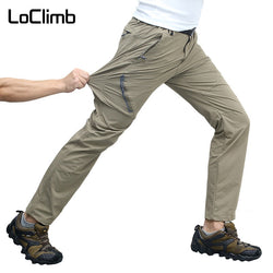 LoClimb Plus Size 8XL Outdoor Hiking Pants Men Summer Stretch Waterproof Trousers For Man Fishing/Trekking/Mountain Pants AM012 - Canada Outdoors