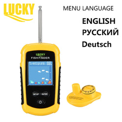 Lucky Portable Sonar Fish Finder Wireless Fish Detector 125KHZ 40M Depth 120M Distance Colorful LCD Sonar for Fishing Fishfinder - Canada Outdoors