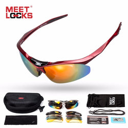 MEETLOCKS Bike Sunglasses Polarized Cycling Glasses Adjustable Rope and 5 Lenses Eyewear Fishing gafas de sol hombre - Canada Outdoors