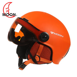 MOON Goggles Skiing Helmet Integrally-Molded PC+EPS High-Quality Ski Helmet Outdoor Sports Ski Snowboard Skateboard Helmets - Canada Outdoors