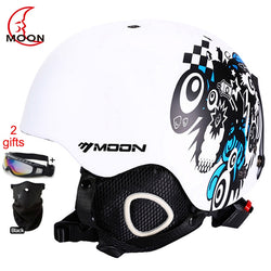 MOON Skateboard Snow Ski Snowboard Helmet Integrally-molded Ultralight Breathable Ski Helmet CE Certification S/M/L/XL - Canada Outdoors