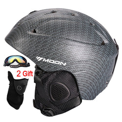 MOON Ski Helmet Ultralight CE Certification Integrally-molded Breathable Skateboard Ski Snowboard Helmet Size S/M/L/XL - Canada Outdoors