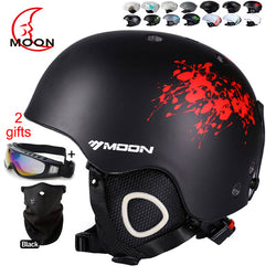 MOON Skiing Helmet Autumn Winter Adult and Children Snowboard Skateboard Skiing Equipment Snow Sports Safty Ski Helmets - Canada Outdoors