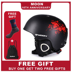 MOON Skiing Helmet PC+EPS Ultralight CE Certification Integrally-Molded Breathable Ski Helmet  Snowboard/Skateboard Helmet - Canada Outdoors