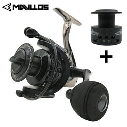 Mavllos Saltwater Carp Spinning Fishing Reel 15BB Ratio 5.5:1 1000-7000 Model 2 Spools Metal Body Sea Boat Jigging Fishing Reel - Canada Outdoors