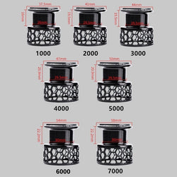 Mavllos Saltwater Carp Spinning Fishing Reel 15BB Ratio 5.5:1 1000-7000 Model 2 Spools Metal Body Sea Boat Jigging Fishing Reel - Canada Outdoors