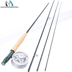 Maximumcatch Fly Rod and Reel Combo 8'4"/8'6'/9'/9'6''/10  3/4/5/6/7/8WT Carbon Fishing Rod with Large arbor Aluminum Reel - Canada Outdoors