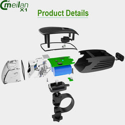 Meilan X1 Led Lampe Fahrrad Bicycle Fiets Bike Lights Smart Front USB Rechargeable Handlebar Lantern Flashlight for Bike - Canada Outdoors