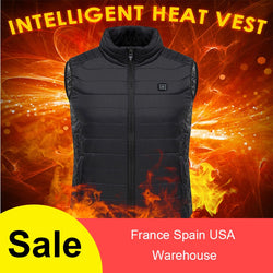 Men Women Outdoor USB Infrared Heating Vest Jacket Electric Thermal Heated Warm Cloth Feather Waistcoat For Fishing Hiking - Canada Outdoors