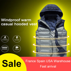 Men Women USB Electric Heated Vest Thermal Jacket Heating Waistcoat Winter Warm Clothing security heater For fishing hunting - Canada Outdoors