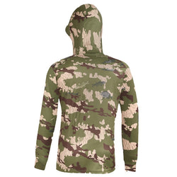 Men's Camouflage Fishing Clothing Hooded  Anti-UV Breathable Sun Protection Long Sleeve Shirt Clothes for Fishing Outdoor Sports - Canada Outdoors