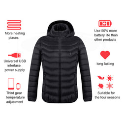 Men's Fleece Jackets Waterproof Winter Heated Jackets Thermal Skiing Coat Hiking Jacket dropshipping new 2018 hot selling - Canada Outdoors