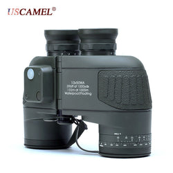 Military 10x50 HD Marine Binoculars Zoom Rangefinder Compass Telescope Eyepiece Waterproof Nitrogen Army Green USCAMEL - Canada Outdoors