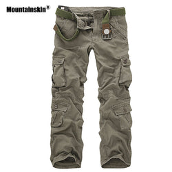 Mountainskin Men's Military Multi-pockets Pants Outdoor Tactical Loose Trousers Hiking Camping Fishing Climbing Brand VA271 - Canada Outdoors