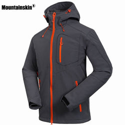 Mountainskin Men's Softshell Jacket Windstopper Waterproof Hiking Jackets Outdoor Thick Winter Coats Trekking Camping Ski RM033 - Canada Outdoors