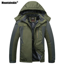 Mountainskin Men's Winter Fleece Thermal Jackets Outdoor Sports Windbreaker Hiking Trekking Camping Plus Size 9XL Coat VA296 - Canada Outdoors