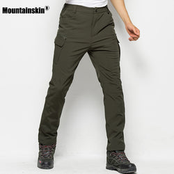 Mountainskin Men's Winter Softshell Fleece Pants Outdoor Sports Waterproof Hiking Trekking Camping Climbing Male Trousers VA153 - Canada Outdoors