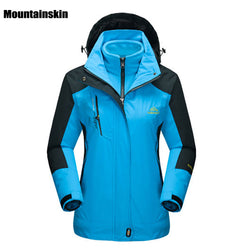 Mountainskin Women's Winter 2 pieces Softshell Fleece Jackets Outdoor Sports Waterproof Thermal Hiking Skiing Female Coats RW015 - Canada Outdoors