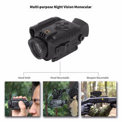 Multi-funtional Night Vision 850NM 200m Scope Night Infrared Riflescope Auto IR Helmet Wild Scouting Hunting Binocular Drop Ship - Canada Outdoors