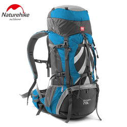 NatureHike Professional Camping Hiking Backpack Rucksack Outdoor Internal Frame Mountaineering Bag for Men and Women 70L - Canada Outdoors