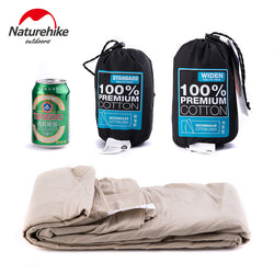 Naturehike Outdoor Adult Envelope 100% Cotton Sleeping Bag Liner Single Sleeping Bags Can Splicing Camping Bussiness Travel 1PC - Canada Outdoors