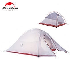 Naturehike Outdoor Tent 3 Person 210T/ 20D Silicone Fabric Double-layer Camping Tent Ultralight Family Tent Aluminum Pole - Canada Outdoors