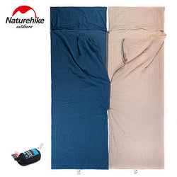 Naturehike Splicing Envelope Sleeping Bag Liner Cotton Ultralight Portable Outdoor Camping Hiking Travel Summer Sleeping Bag - Canada Outdoors