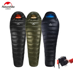 Naturehike Ultralight Duck Down Sleeping Bag Mummy Adult Camping Hiking Climbing Winter Warm Sleeping Bed -12 C / 10.4 F - Canada Outdoors