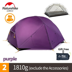 Naturehike factory sell Mongar 2 Camping Tent Double Layers 2 Person Waterproof Ultralight Dome Tent DHL free shipping - Canada Outdoors