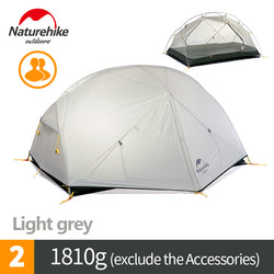 Naturehike factory sell Mongar 2 Camping Tent Double Layers 2 Person Waterproof Ultralight Dome Tent DHL free shipping - Canada Outdoors