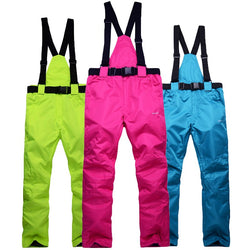New Winter Thick Warm Skiing Pants Men Women Lovers Windproof Waterproof Suspender Pants Snow Snowboard Trousers Plus Size - Canada Outdoors