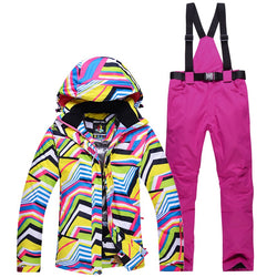 New Winter Women ski suit female Snowboard Ski Jacket + pants Clothes Windproof Waterproof Breathable Outdoor Sports Ski Suit - Canada Outdoors