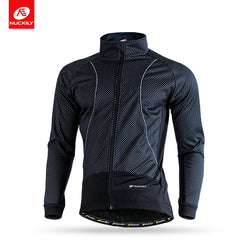 Nuckily Men Winter Thermal Cycling Jersey Bicycle Clothing Long Sleeve Windproof Mountain Bike Outdoor Sportswear NJ525 - Canada Outdoors