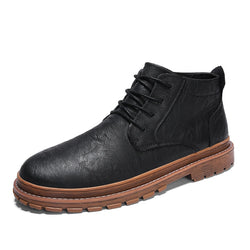 ONLYMONKEY Men High Quality Leather Waterproof Hiking Shoes Outdoor Lace Up Height Increase Sneakers Hiking Shoes Men - Canada Outdoors