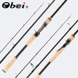 Obei perigee baitcasting fishing rod travel ultra light spinning lure 5g-40g M/ML/MH accion Rod 1.8m 2.1m 2.4m 2.7m 3 section - Canada Outdoors