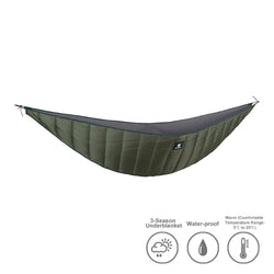 OneTigris Lightweight Full Length Hammock Underquilt Under Blanket 40 F to 68 F (5 C to 20 C) - Canada Outdoors